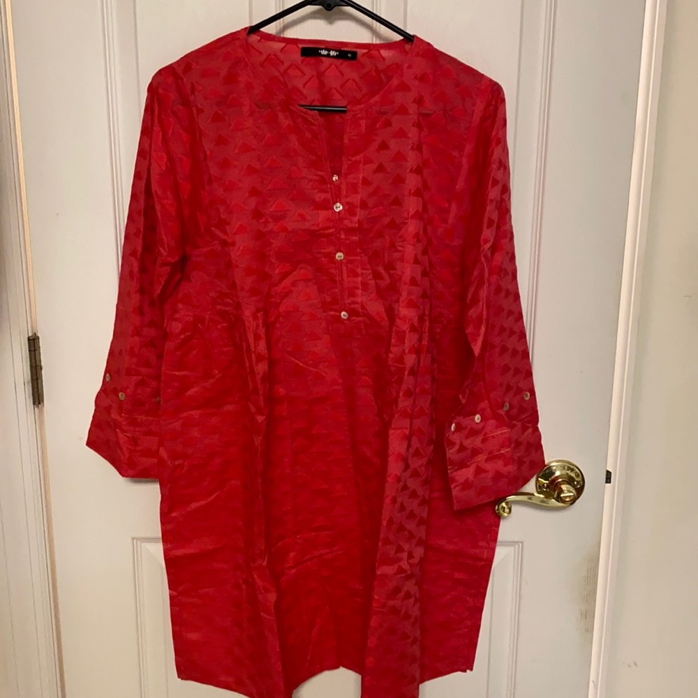 New Khaadi Hot Pink Lawn Top